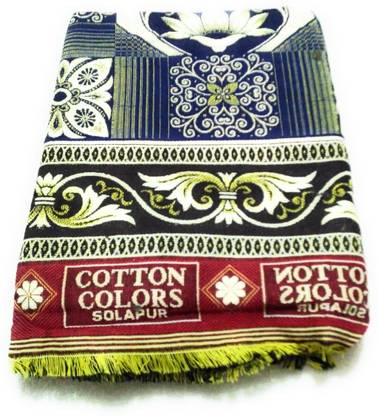 Cotton colors Self Design Single Top Sheet for  AC Room