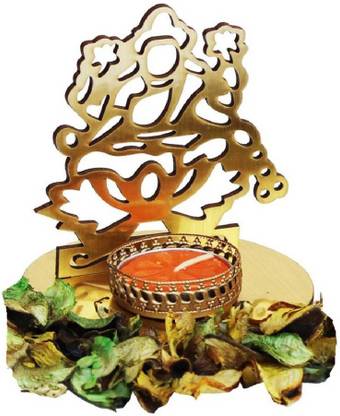 Craft Junction HandMade Lakshmi Ji Shadow Candle With Fragrance Candle Candle