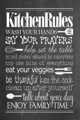 Kitchen-Rules-free-printable- Paper Print