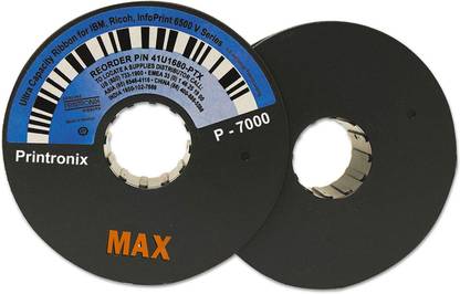 MAX Printronix P 7000 Ultra Capacity Printer Ribbon Spool For Line Printers Black Ink Cartridge