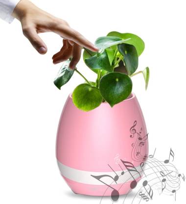 VibeX ™ Flowerpot Smart Touch Music Plant Lamp Rechargeable Wireless。Play Piano on a Real Plant Musical Boxes Bluetooth Speaker Night Light 15 W Bluetooth Speaker