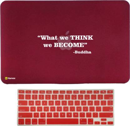 Hamee MacBook Air 13 inch cover with Keyboard Skin Combo 112 Rubber Reusable Laptop Skin Compatible for 13 inch