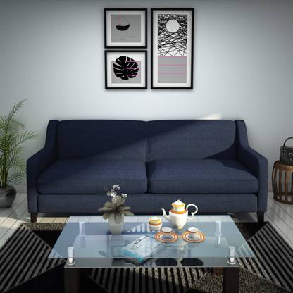 FURNY Alia Fabric 3 Seater  Sofa