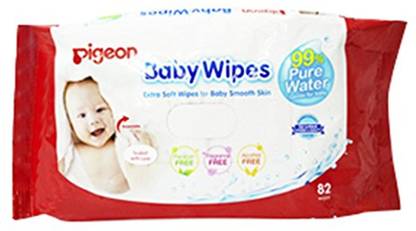 Pigeon Pigeon Water Base Baby Wipes (82 Sheets)