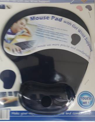 DCT Mouse Pad Comfort Wrist Rest Support Sponge Mice Mat For Computer PC Laptop Gaming - Black Non Slip Base Mousepad