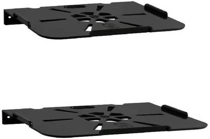 LOGGER -Set top Box/Wifi/Telephone Stand Set of 2 pcs (Material :- PVC) Polypropylene Wall Shelf
