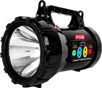 FOS Army Search Light with Touch-Operated Panel (Range 1 Km.), 55W Halogen Torch Torch