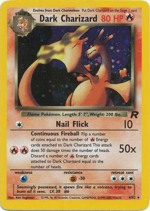Pokmon Dark Charizard Team Rocket Holo