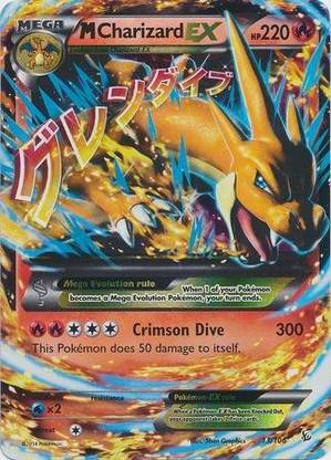 POKEMON Mega/M Charizard Ex (Xy Flashfire 13/106) Rare/Holofoil
