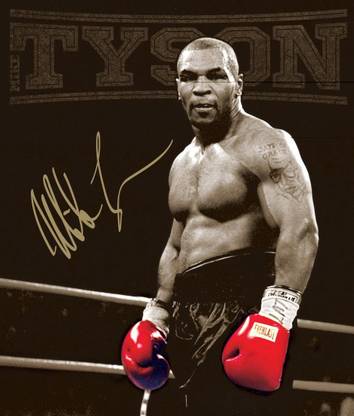 KumkumArts Mike Tyson Wall Sticker Poster 12 x 18 Inch HD Quality Material Gloss Paper. Paper Print