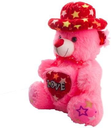 OM SOFT TEDDY BEAR WEARING CAP  - 40 cm