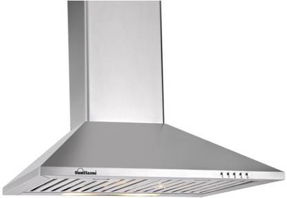 Sunflame eva Wall and Ceiling Mounted silver 700 CMH Chimney