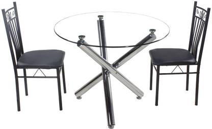 WOODNESS Glass 2 Seater Dining Set