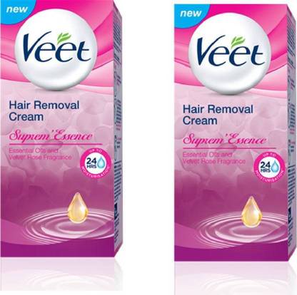 Veet Hair Removal Cream - Supreme Essence(Pack of 2) Cream