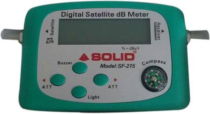 Webshoppers Solid - SF-215 Digital Satellite Signal Finder dB Meter Digital Voltage Tester