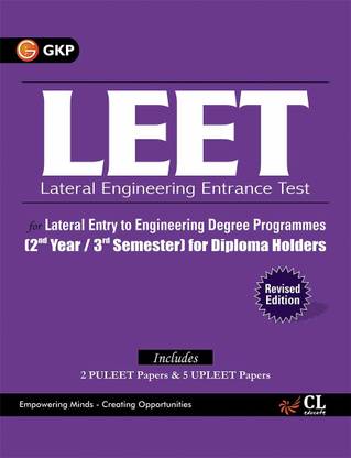 LEET - Lateral Entry to Engineering Degree Programmes  - 2nd Year/3rd Semester for Diploma Holders