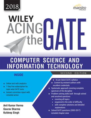 Wiley Acing the GATE - Computer Science and Information Technology 2018 Second Edition