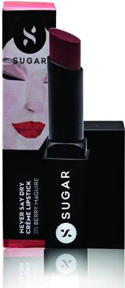 SUGAR NEVER SAY DRY CRÈME LIPSTICK - 05 Berry Maguire (Deep Berry Red)