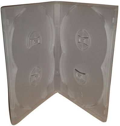 TCLPVC new pvc Wholesale CD/DVD Covers And Deal Bulk ( Set Of 50 Pieces Color White Type 2 Cd In 1 Case