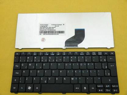 SellZone Laptop Keyboard Compatible For ACER EMACHINES 350 355 PB DOT S2 NAV50 SERIES Internal Standard Laptop Keyboard Compatible with Desktop, Laptop, Mac