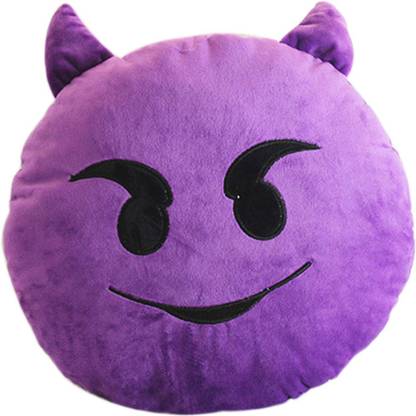 Avlon Microfibre devil emoji Decorative Cushion Pack of 1