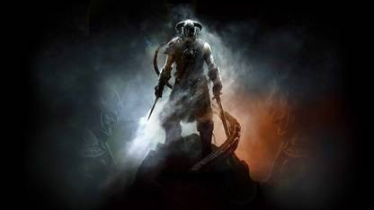 Skyrim ON FINE ART PAPER ON 24X36 LARGE POSTER Photographic Paper