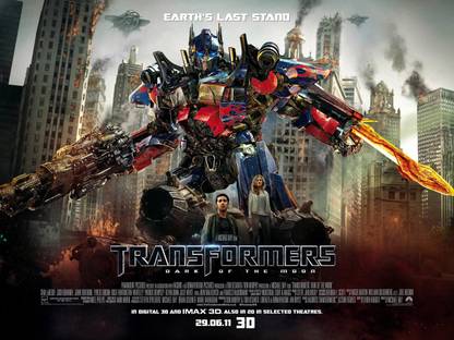 Transformers 3 Dark of the Moon MOVIE ON FINE ART PAPER ON 24X36 LARGE POSTER Photographic Paper