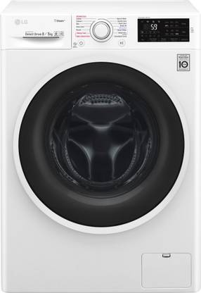LG 8/5 kg Washer with Dryer For Complete Drying Ready to Wear Clothes White, Blue