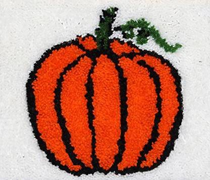 M C G Textiles Pumpkin Latch Hook Rug Kit