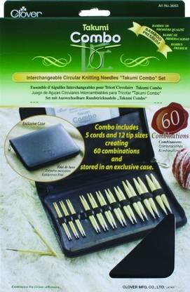 CLOVER Interchangeable Circular Knitting Needles "Takumi Combo" Set