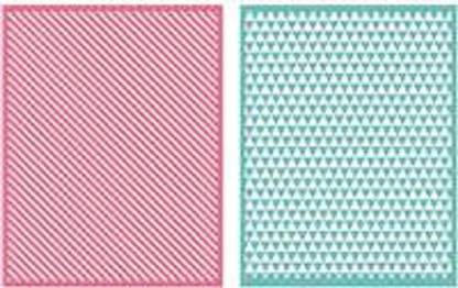 We R Memory Keepers Linear Embossing Folder, 2-Pack