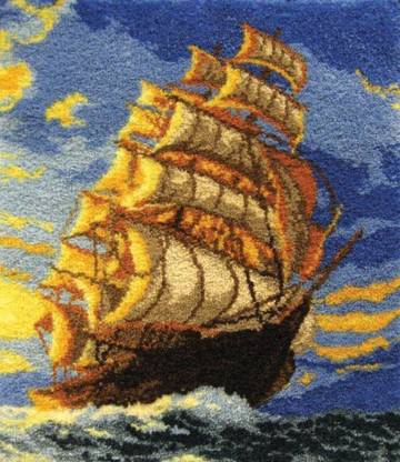 M C G Textiles 37696 Clipper Ship Latch Hook Rug Kit