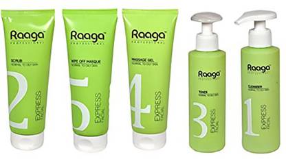 Raaga Express Facial Kit Normal to Oily Skin (Pack of 5)