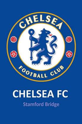 Chelsea FC logo ON FINE ART PAPER HD QUALITY WALLPAPER POSTER Fine Art Print