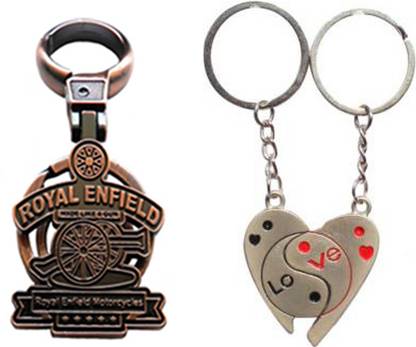 MGP FASHION Royal Enfield With Couple Key Chain-679 Locking Key Chain