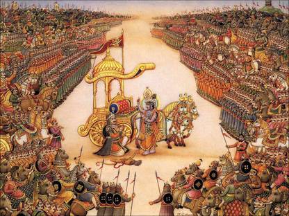Bhagavad Gita ON FINE ART PAPER HD QUALITY WALLPAPER POSTER Fine Art Print