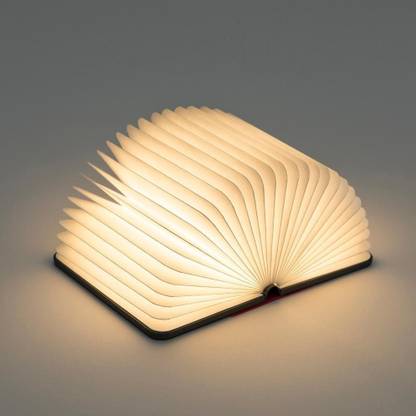 PIU Foldable Book Lamp USB Rechargeable Soft LED light … Table Lamp