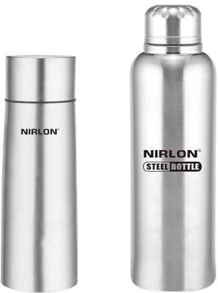 NIRLON Thermosteel Vacuum Flask With Free Plastic Free Bottle 1150 ml Flask