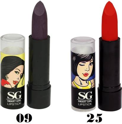 Amura Smart Girl LipStick Set of 2 (09,25)
