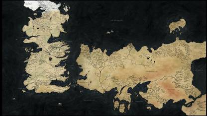 TV Show Game Of Thrones Map HD ON HI QUALITY LARGE PRINT 36X24 INCHES Photographic Paper