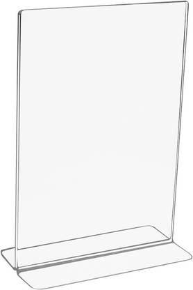 Transtal 1 Compartments Acrylic A4 Acrylic Information Holder Double Insert Vertical Design