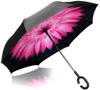 Vetci Inverted Umbrella Double Layer Wind Proof, UV Proof Reverse Folding Umbrella with C Shape Handle Umbrella