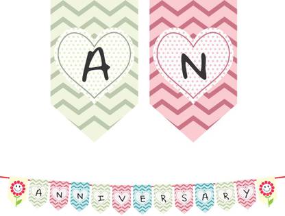 Paper Magic Multicolor Anniversary Paper Frill - 1 Pack of 5 Frills