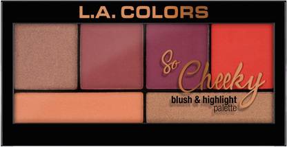 L.A. COLORS So Cheeky Blush and Highlight Palette Highlighter
