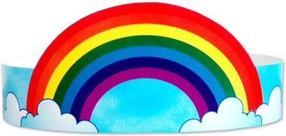 Paper Magic Beautiful Rainbow Crown - 1 Pack of 20 Crowns