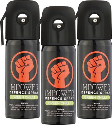 IMPOWER Self Defence Green Chilli Spray Pepper Stream Spray