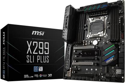 MSI Pro Series Intel X299 LGA 2066 DDR4 USB 3.1 SLI ATX X299 SLI PLUS Motherboard