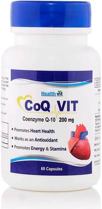 HealthVit Coq vit Coenzym Q10 200 mg 60 Capsules