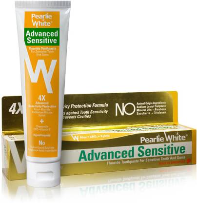 pearlie white Pearlie White Advanced Sensitive Hypoallergenic Fluoride Toothpaste (4.6oz) 130g Toothpaste