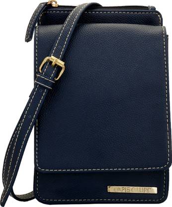 LAPIS O LUPO Bleue Women’s Mobile Sling Bag (Blue) Sling Bag